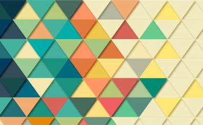Colorful, triangles, abstract