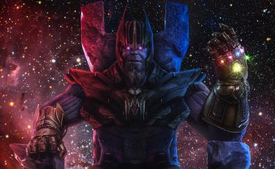 Thanos, Infinity Gauntlet, Avengers 4, movie, fan art