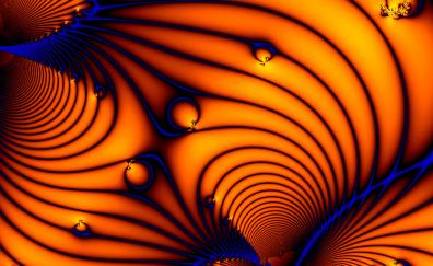 Fractal, curves, lines, abstract