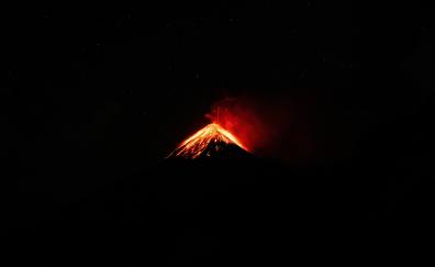 Minimal, peak on fire, Volcano