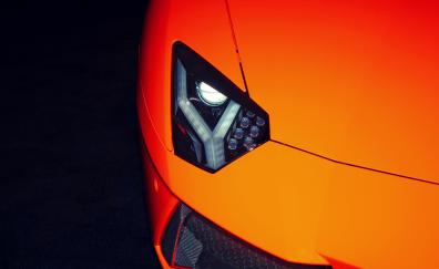 Exotic car, Lamborghini, headlight