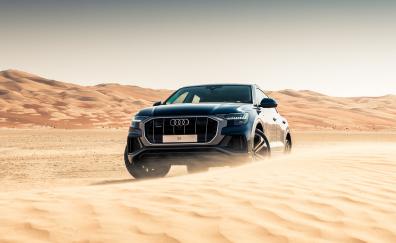 Car, off-road, Audi Q8, luxury SUV
