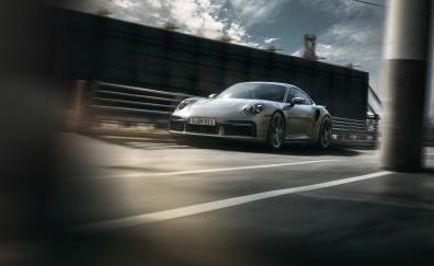 Sportcar, Porsche 911 Turbo S, on-road