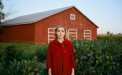 Kiernan Shipka, red dress, photoshoot 2019