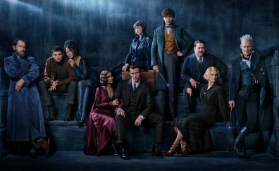 Fantastic Beasts: The Crimes of Grindelwald, 2018 movie, cast