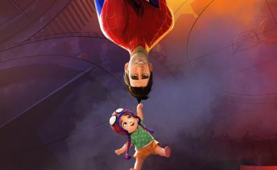 Spider-dad, across the spider-verse, movie, dad and kid, 2023