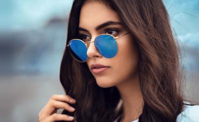 Sunglasses, woman model, brunette
