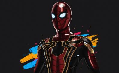 Spider-man, iron suit, art