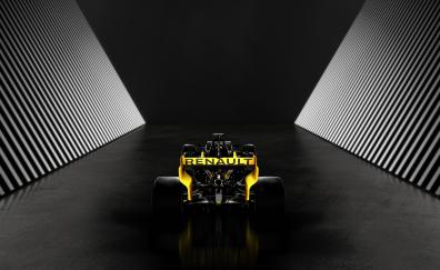Rear view, Renault R.S.19, Formula One, 2019