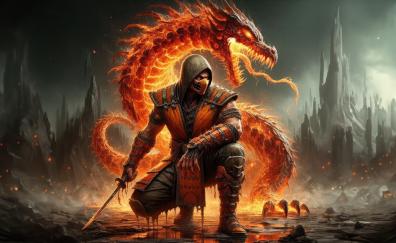 Scorpion Samurai, Mortal Kombat, game