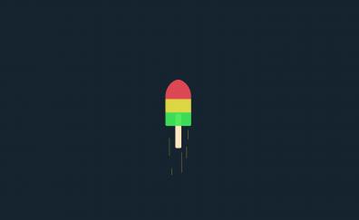 Minimal, space, colorful candy, art