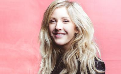 Pretty, smile, blonde, Ellie Goulding