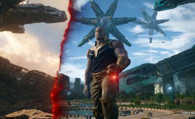 Thanos in titan, movie, Avengers: infinity war