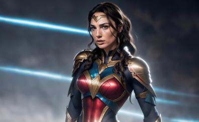 Wonder Woman in new suit, art