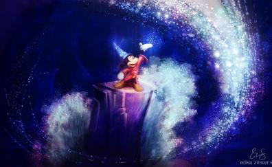 Sorcerer's Apprentice, Micky Mouse, cartoon, art