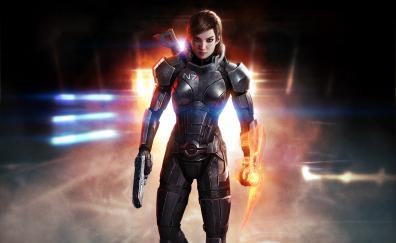 Mass Effect 3, Shepard Femshep, art