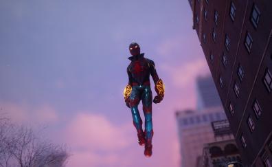 Spider-man, flight suit, superhero game