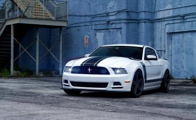 2013, muscle car, front view, Ford Mustang Boss 302