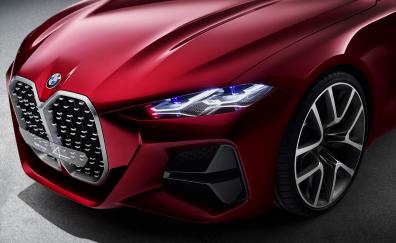 Headlight, hood, BMW Concept 4