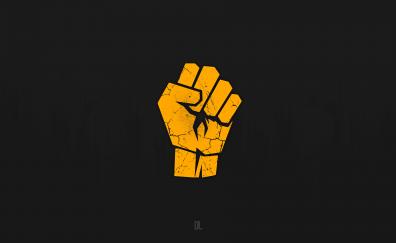 Fist, dying light, video game, minimal