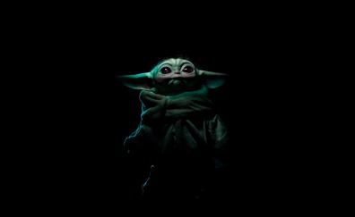 Baby Yoda, star wars, fan art, 2021
