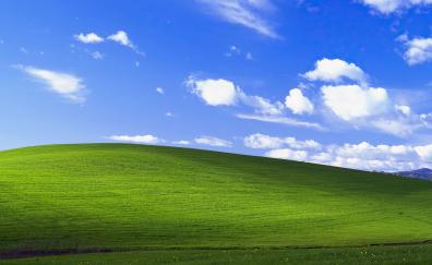 Windows XP, stock, Microsoft, Green hills, landscape, sunny day, classic