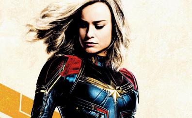 Movie, Captain Marvel, artwork, Brie Larson, 2019