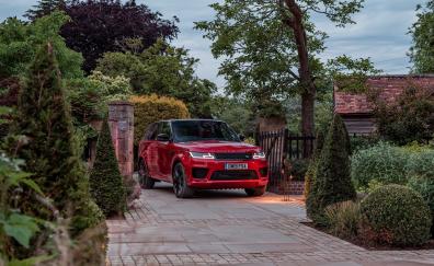 Red Range Rover, SUV