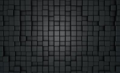 Dark, cubes, pattern, texture