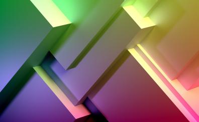 Gradient, colorful, abstract, geometry