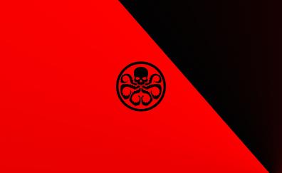 Hydra, logo, red, marvel