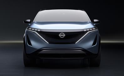 Front-view, Nissan Ariya, Electric car, 2019