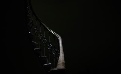 Stair, dark, architecture