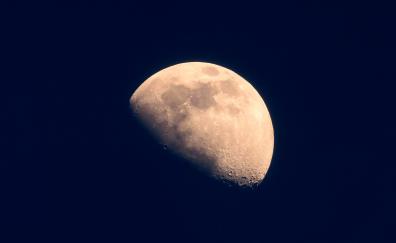 Moon, telescopic view, sky