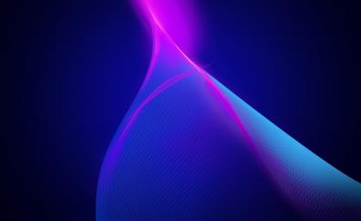 Curves, pink blue, glowing lines, stock