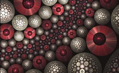 Small, spheres, fractal, pattern