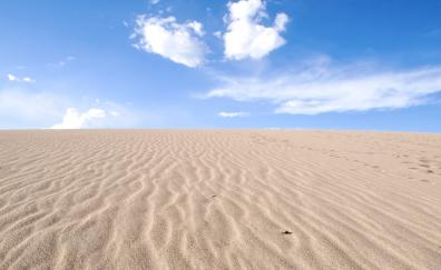 Desert, sand, sunny day, horizon