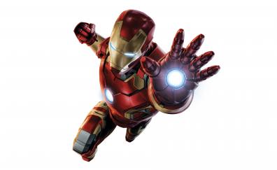 Iron man, minimal, superhero, marvel, 2017