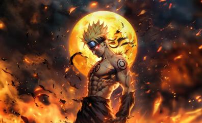 Naruto, anime boy, art