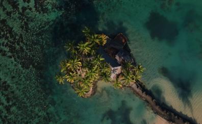 Warwick resort, Fiji, sea, holiday, aerial view