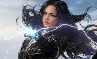 Beautiful yennefer, The Witcher, video game, fan art