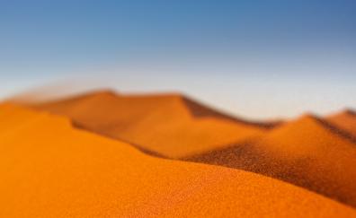 Sand, desert, blur, portrait
