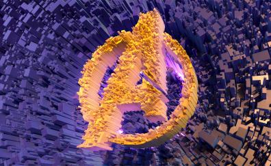 Avengers, abstract, logo, bars