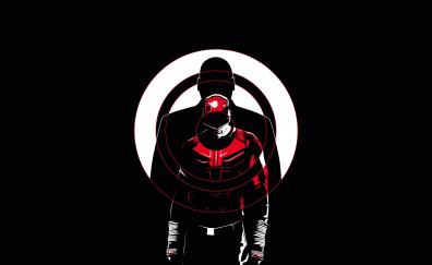 Daredevil, dark, minimal, season 3, 2018, poster
