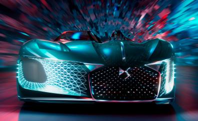 2018, sports car, DS X E-Tense concept