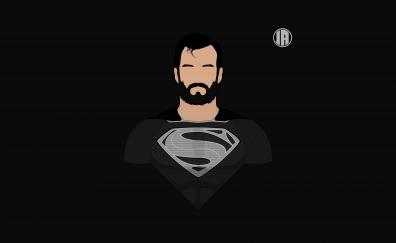 Superman, minimalism, superhero, art