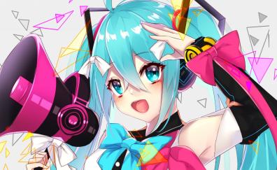 Speaker, anime girl, hatsune miku