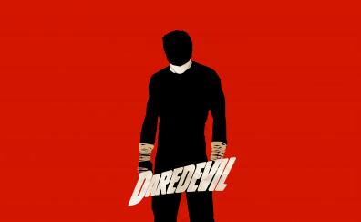 Daredevil, marvel's superhero, minimalism