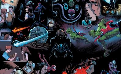 Spider-man, marvel, comics, dark