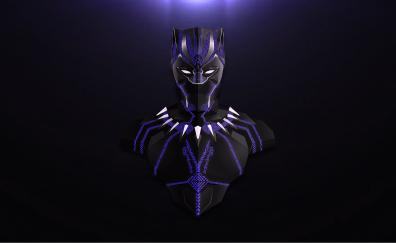 Black panther, avengers: infinity war, minimal, fan artwork